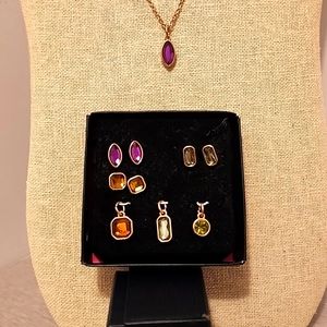 10pc.Necklace and Earring Interchangeable Set